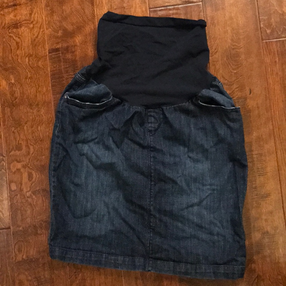 Maternity Jean Skirt